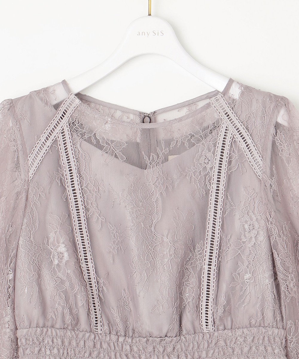 ANY SIS 【洗える】パネルレース ドレス 