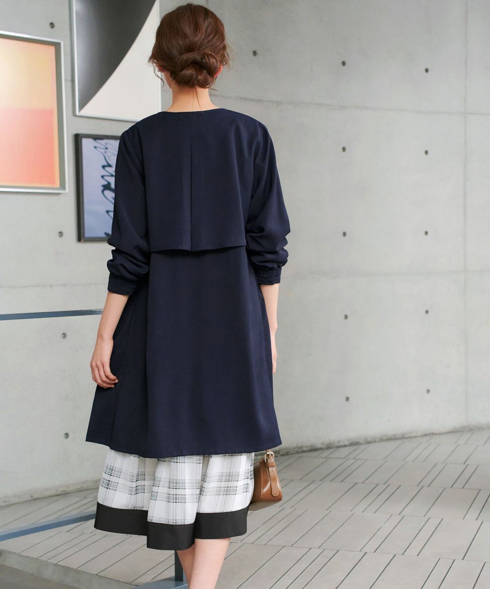 Tiaclasse タックヨーク着流しパフスリ－ブコート 