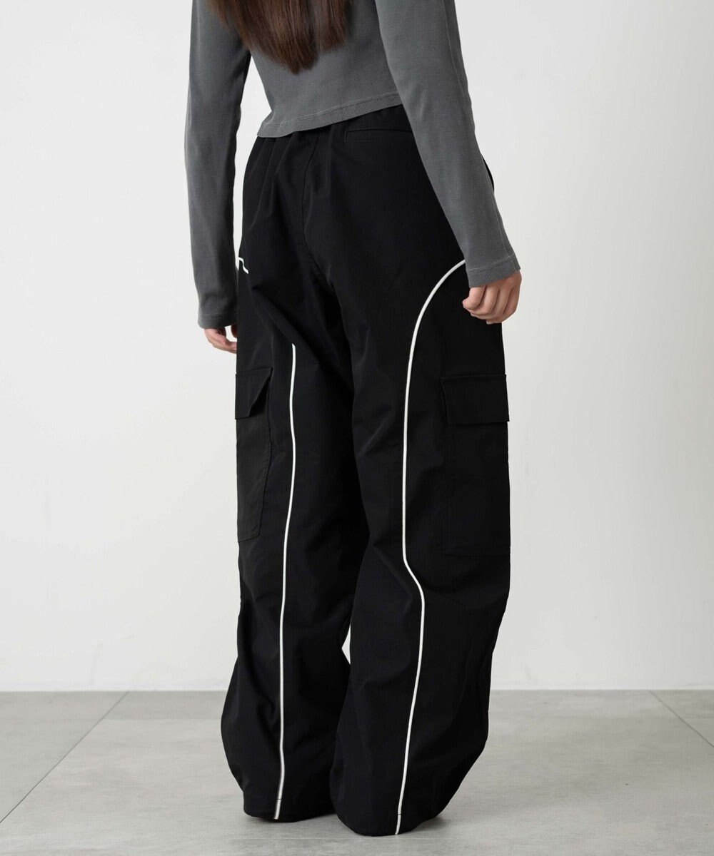 WEGO 【ユニセックス着用ITEM/ウエストゴム】イージーパイピングカーゴパンツ 