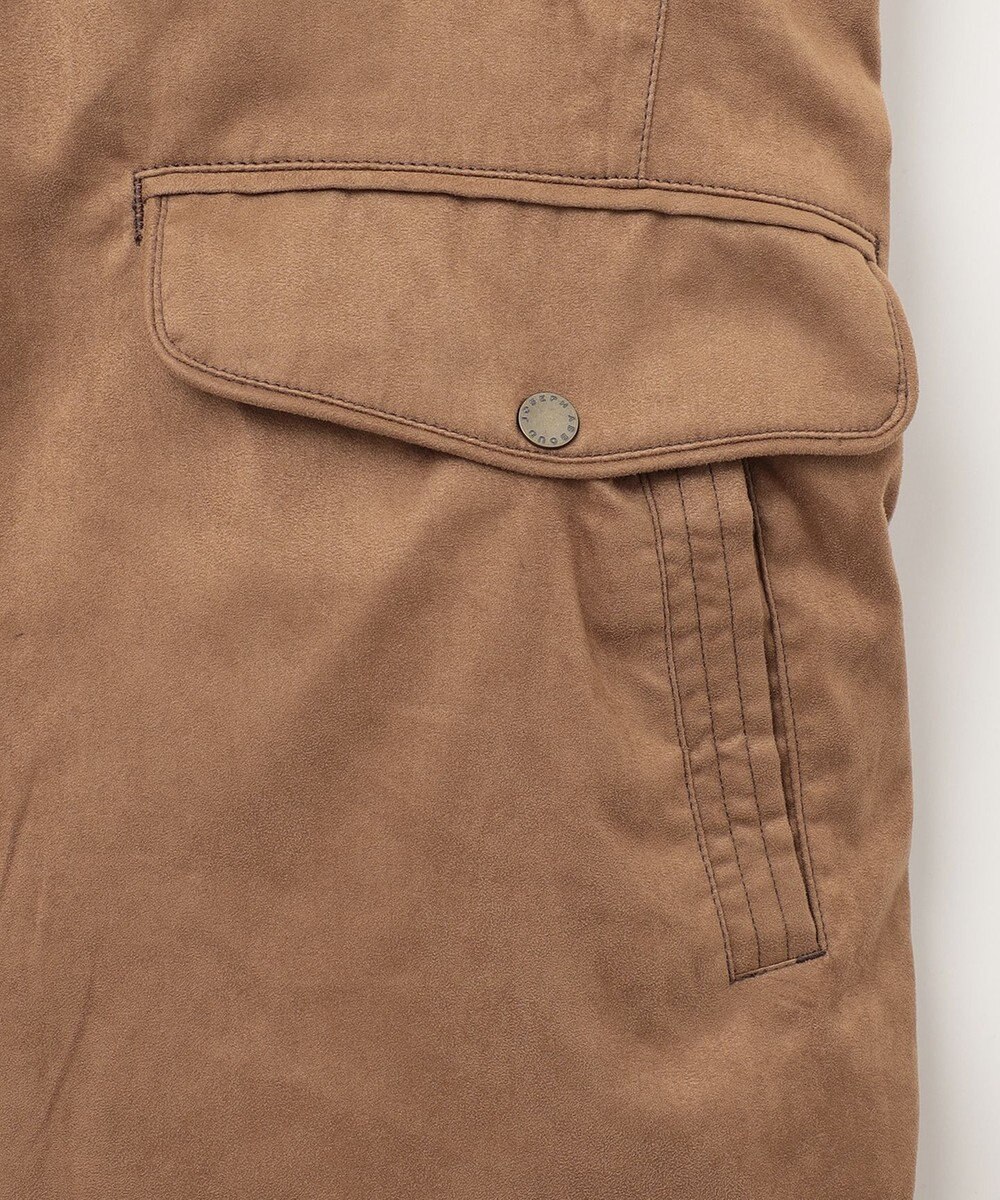 JOSEPH ABBOUD 【キルトレスダウン】ナチュラルダイスウェード ダウンコート 