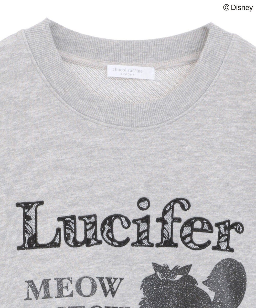 Green Parks Lucifer/ルシファー/レース英字ロゴスウェット 