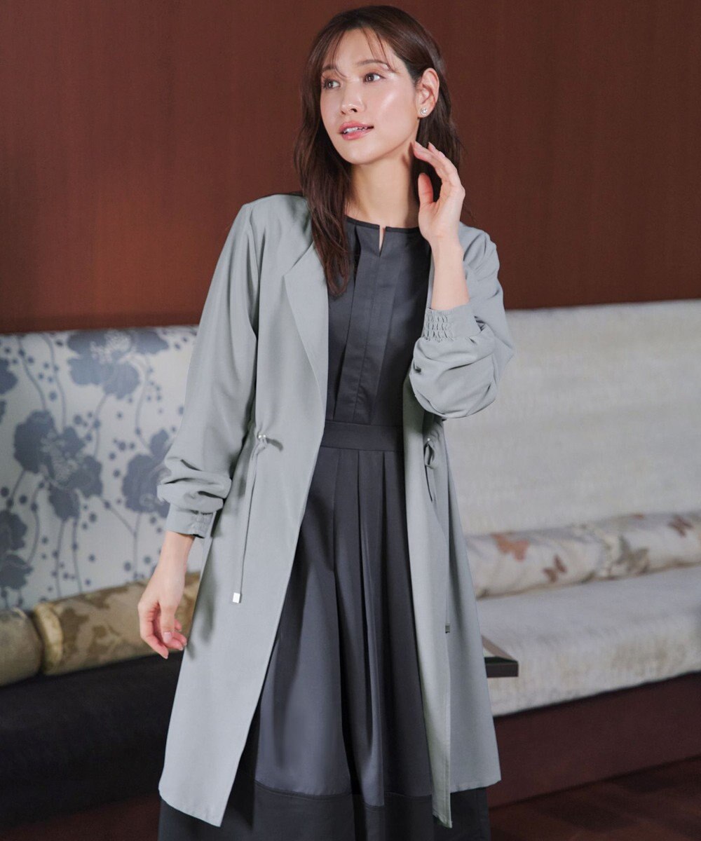 Tiaclasse タックヨーク着流しパフスリ－ブコート 