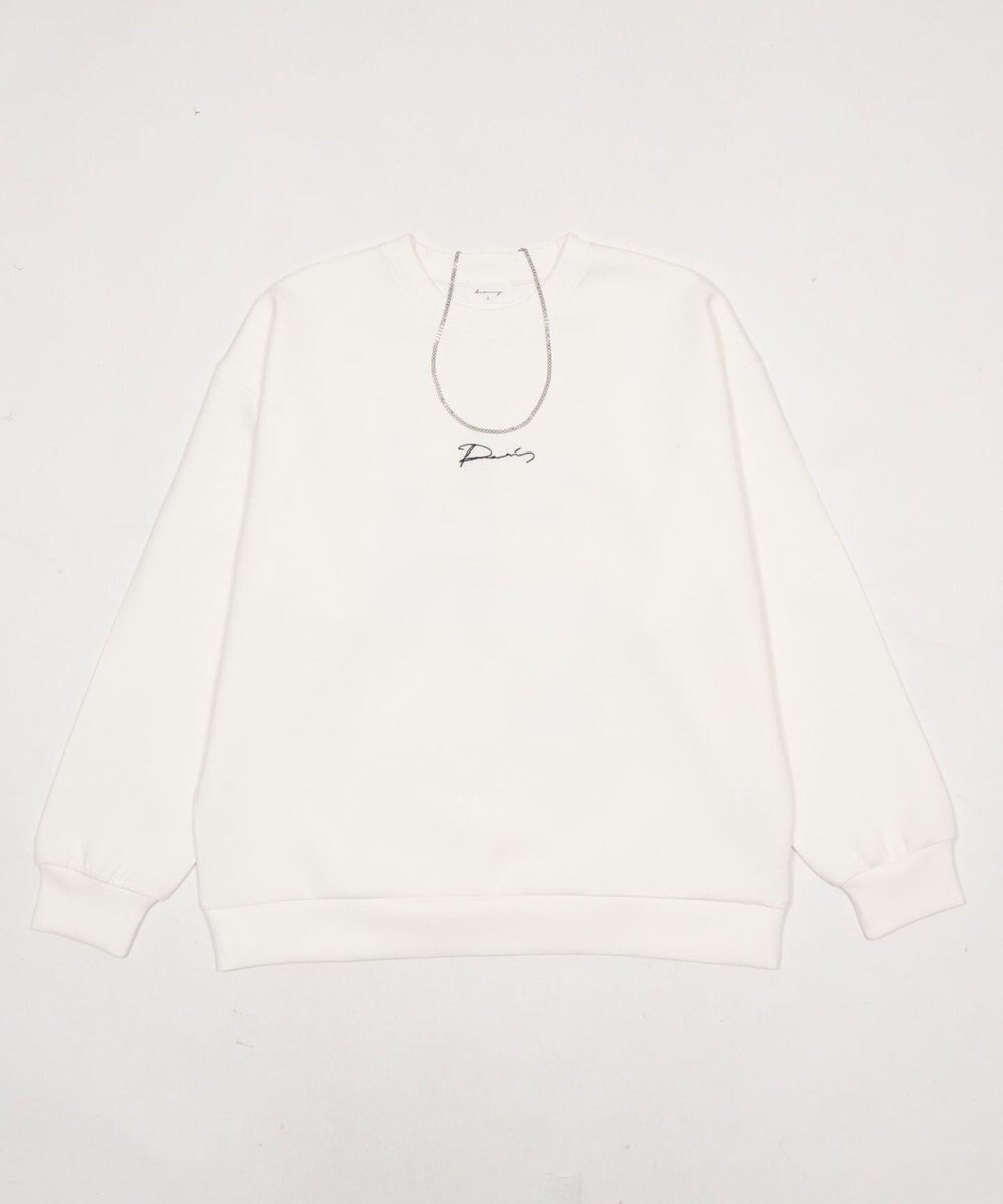 WEGO 【ユニセックス着用ITEM】アクセ付きフォトグラフィックプルオーバー 