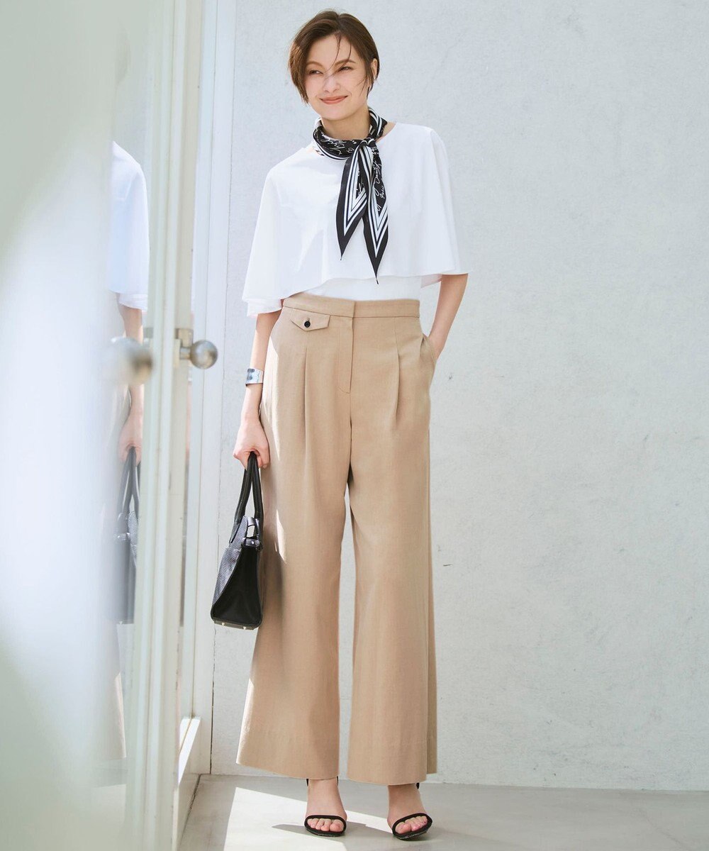 ICB L 【WEB限定カラーあり】マットスキューバ ケープデザインカットソー 