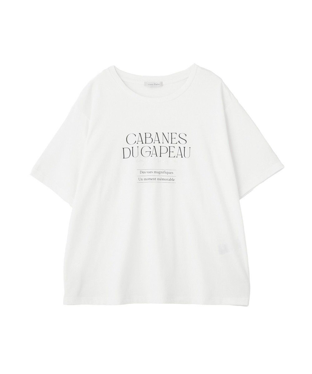 Green Parks 【適ON】多段きれい目ロゴＴシャツ 