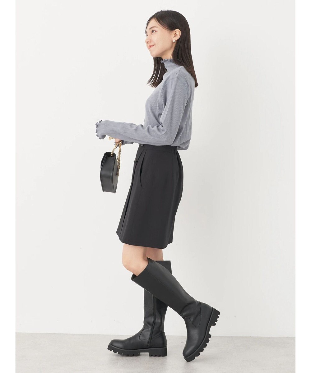 earth music&ecology コットンシアータートルネックプルオーバー 