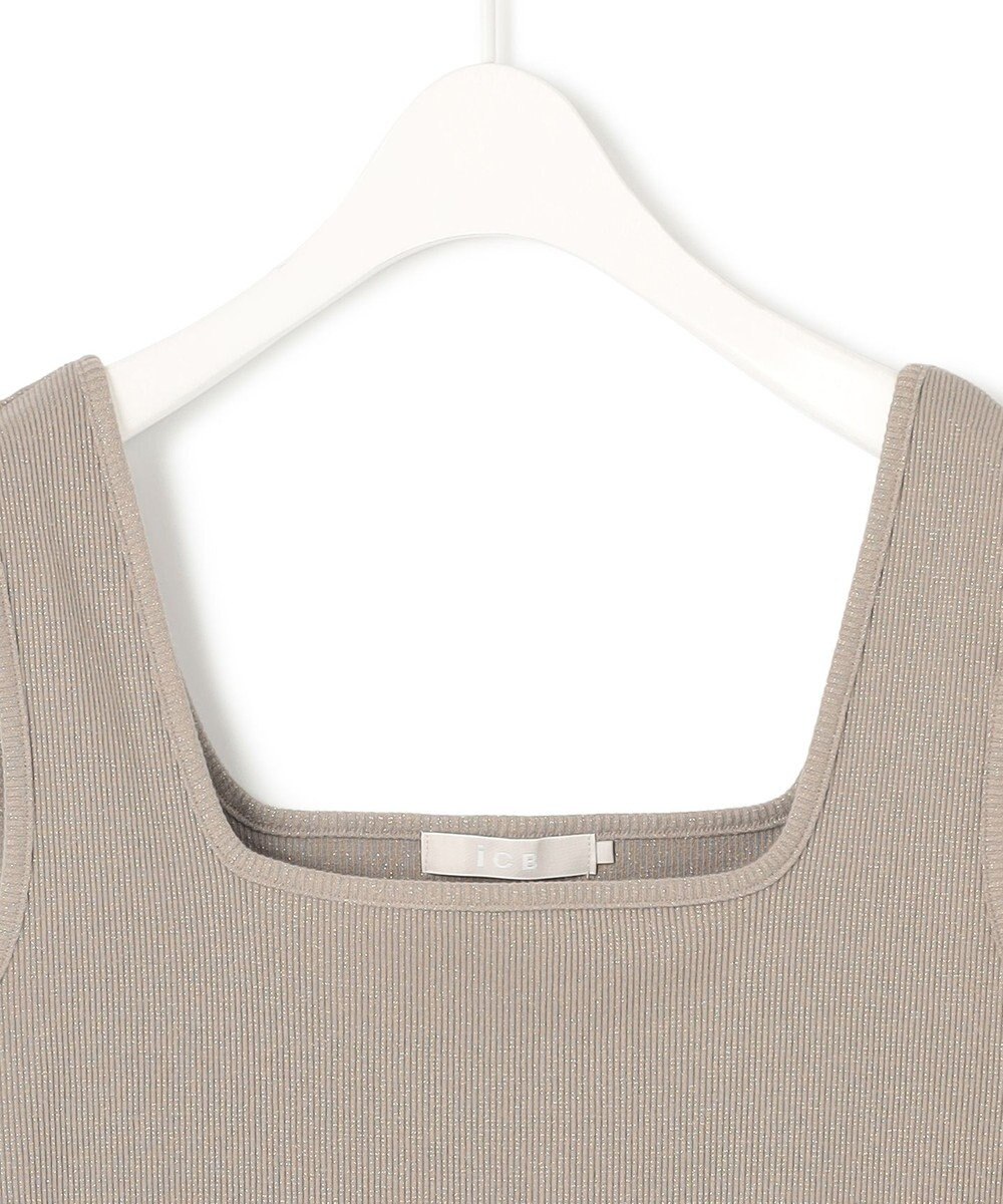 ICB 【WEB限定カラーあり・洗える】 ブロードステッチリブ タンクトップ 