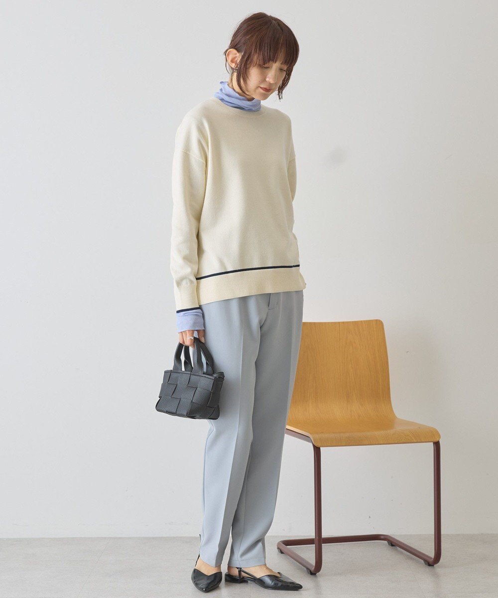 AMERICAN HOLIC バイカラークルーネックニットプルオーバー 