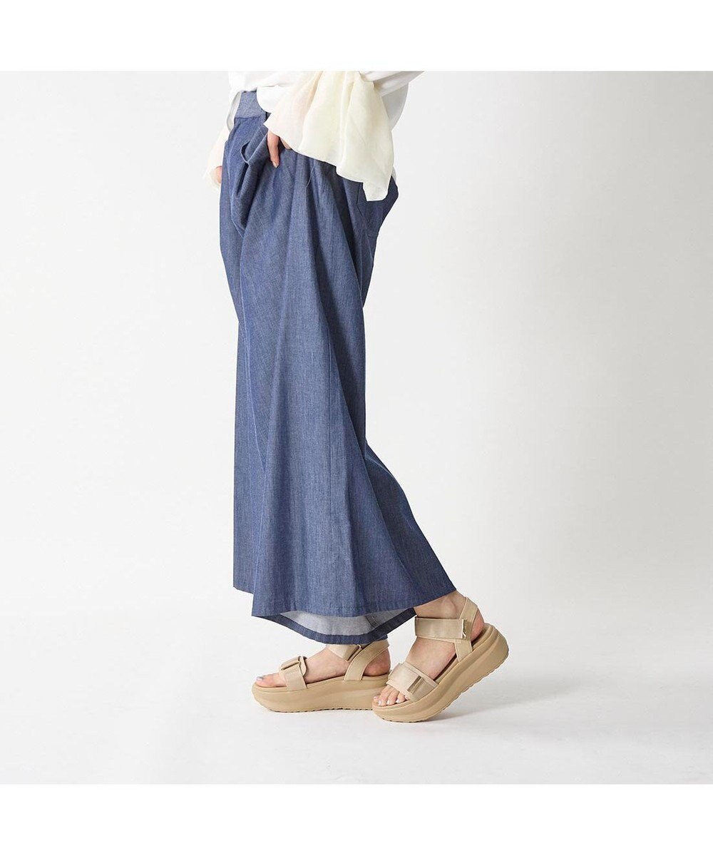 MODE ET JACOMO <noyau>厚底サテンベルクロスポーツサンダル 