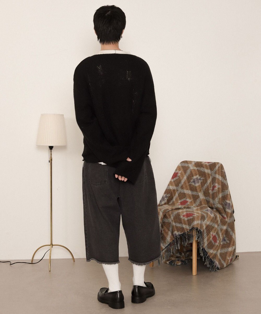 WEGO ダブルガーゼダメージプルオーバー 