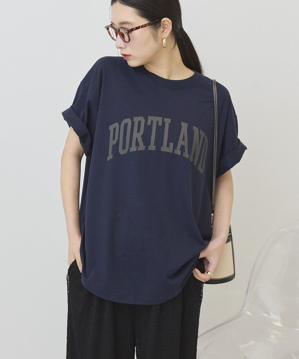 AMERICAN HOLIC PORTLAND裾ラウンドTシャツ 