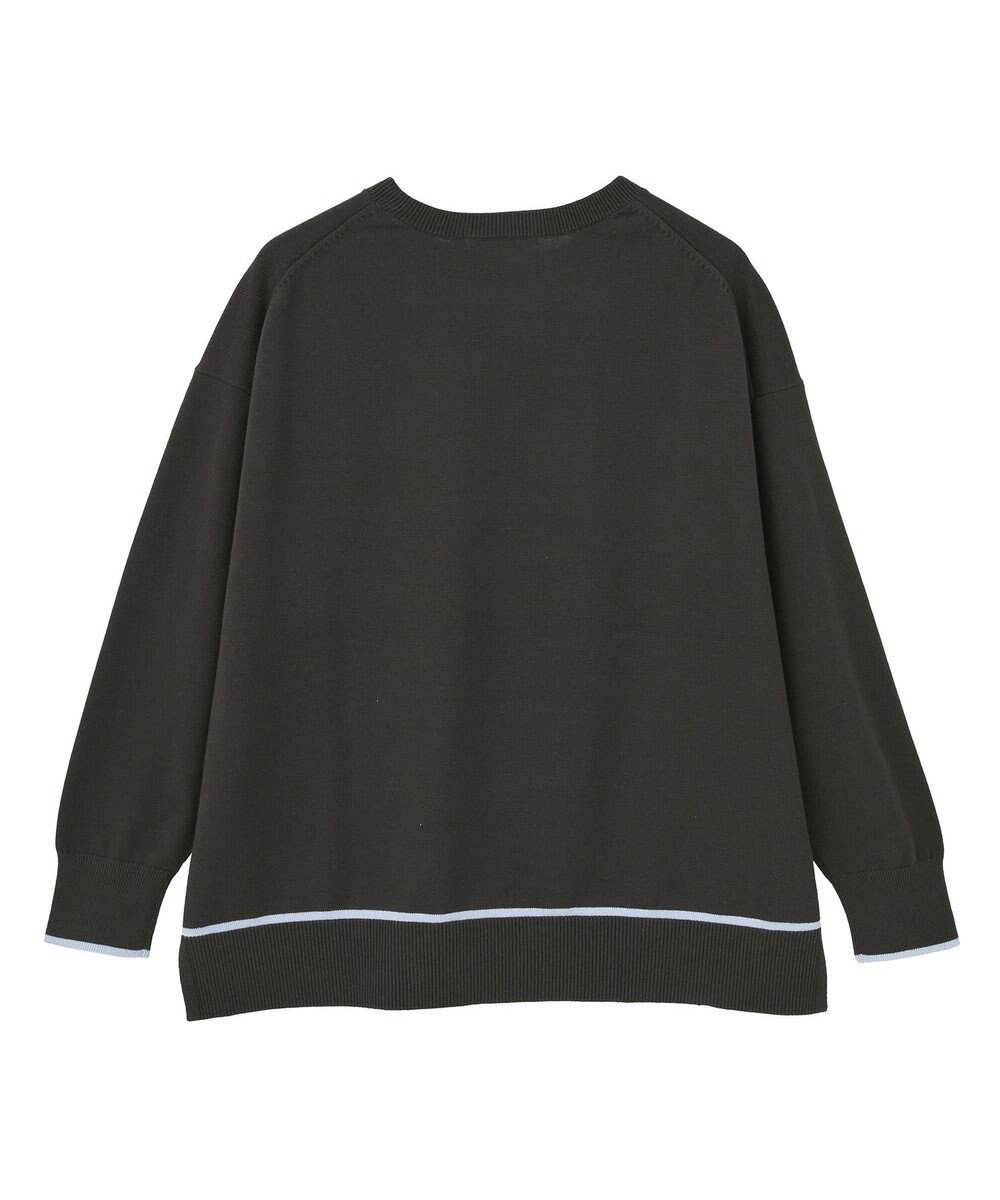 AMERICAN HOLIC バイカラークルーネックニットプルオーバー 