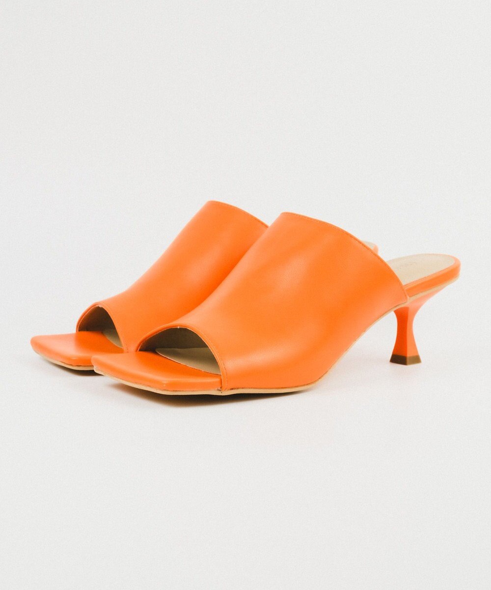 BONTRE 【PRECIEUX JOUET/プレシュウジュエ】ワイドスクエアスカルプチャーヒールミュール/019PJ 