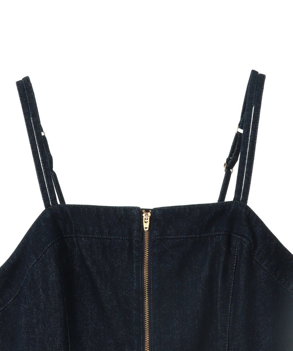 earth music&ecology バックレースアップデニムキャミワンピース 