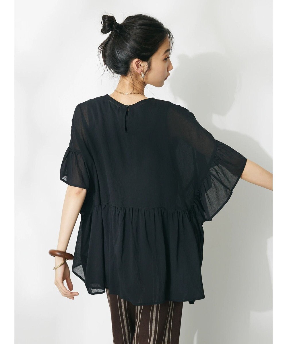 CRAFT STANDARD BOUTIQUE ウ゛ィンテージボイルティアード切替ブラウス 