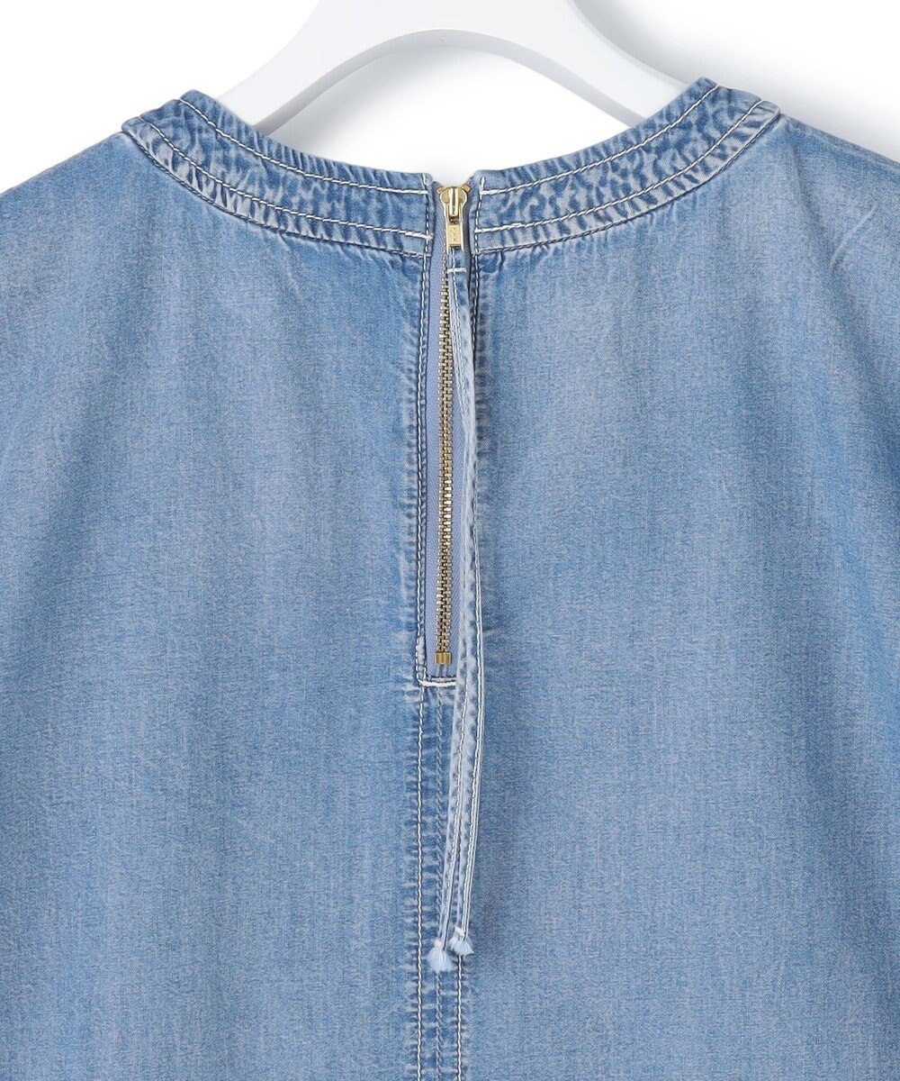 J.PRESS YORK STREET 【WOMEN】ライトダンガリー ツイストスリーブ ブラウス 