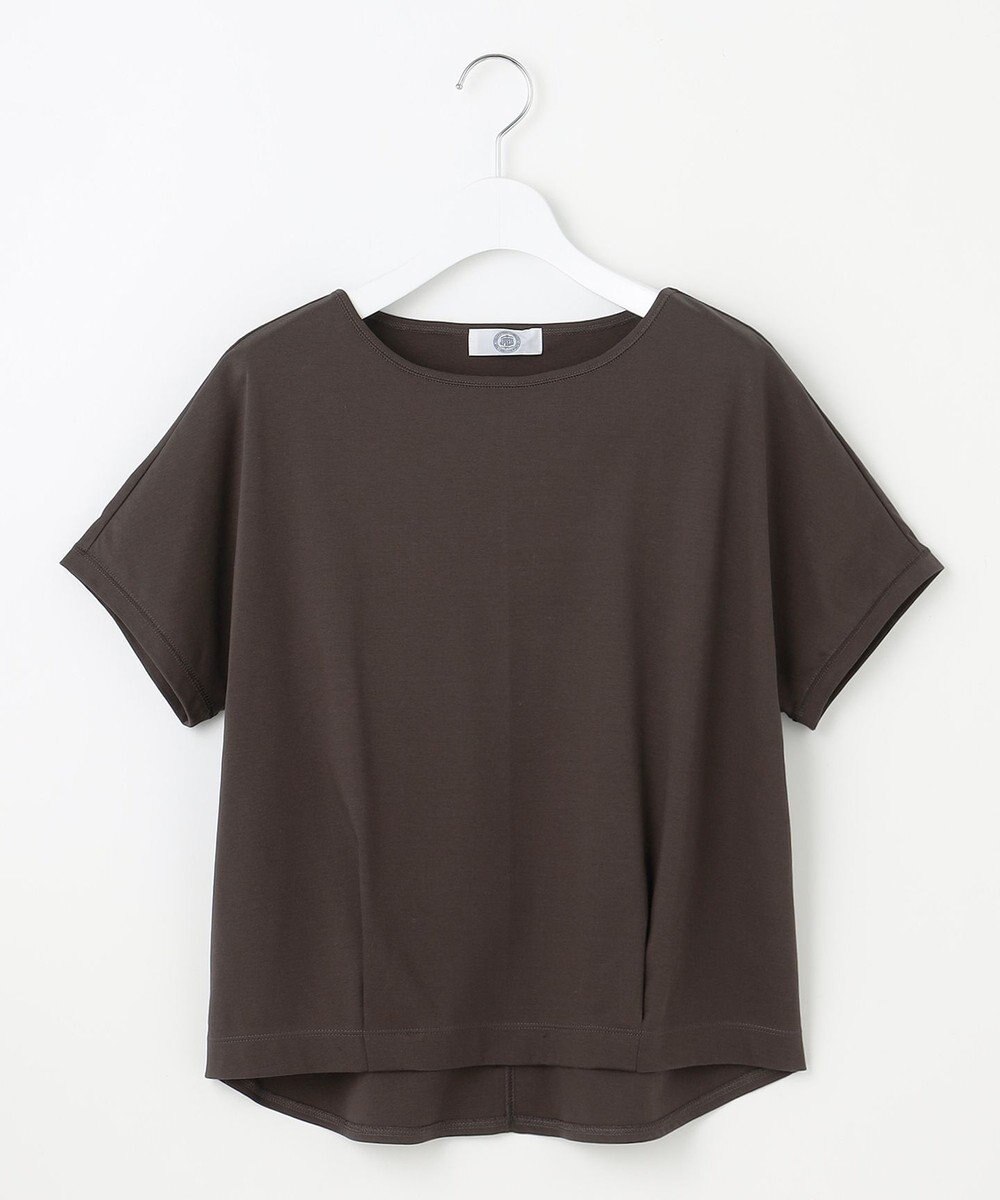 J.PRESS LADIES 【WEB限定カラーあり・洗える】コットンスムース フレンチスリーブ カットソー 