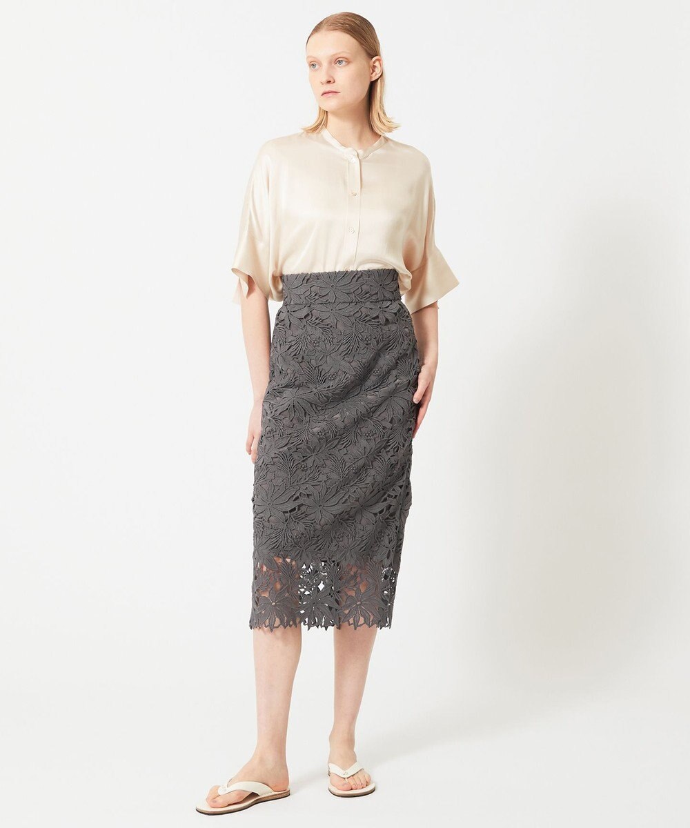 BEIGE， NARCISSUS / レーススカート 