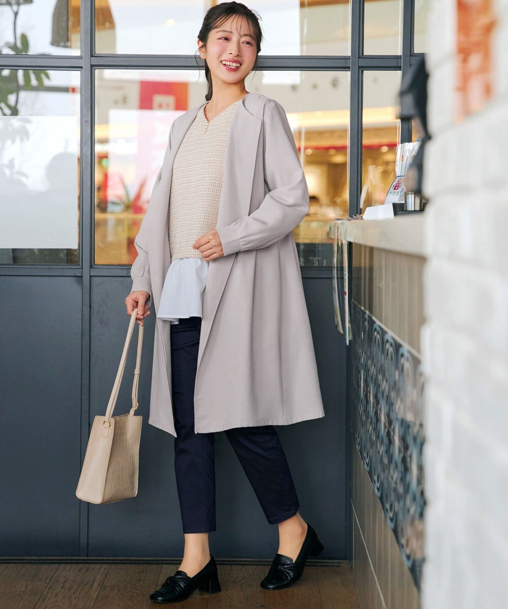 Tiaclasse タックヨーク着流しパフスリ－ブコート 