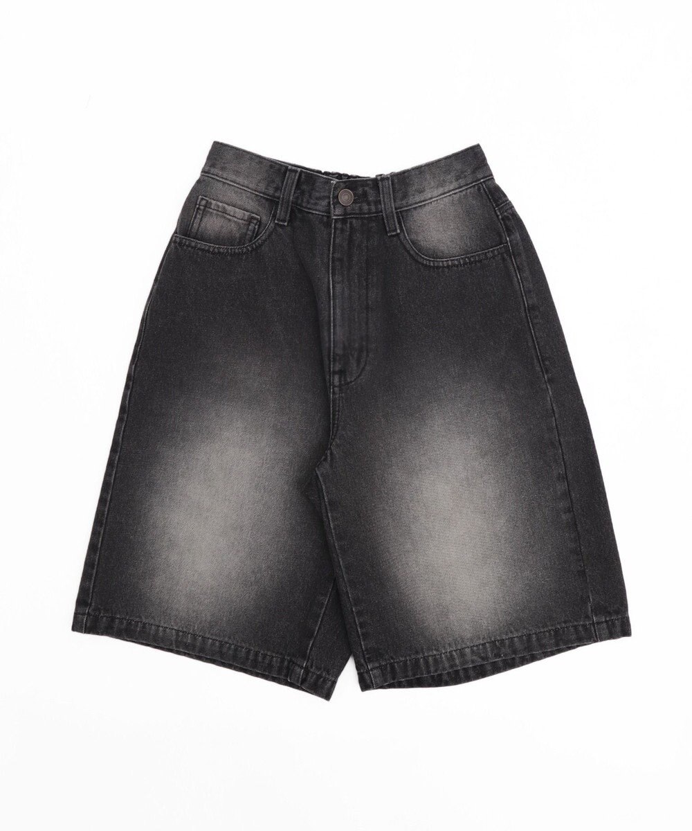 WEGO 【SMサイズ展開】ヴィンテージウォッシュデニムハーフパンツ 
