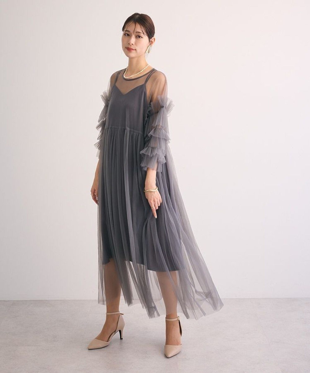 Green Parks ・Ｒａｉｌｍｅ　チュールワンピース（インナーＯＰ付） 