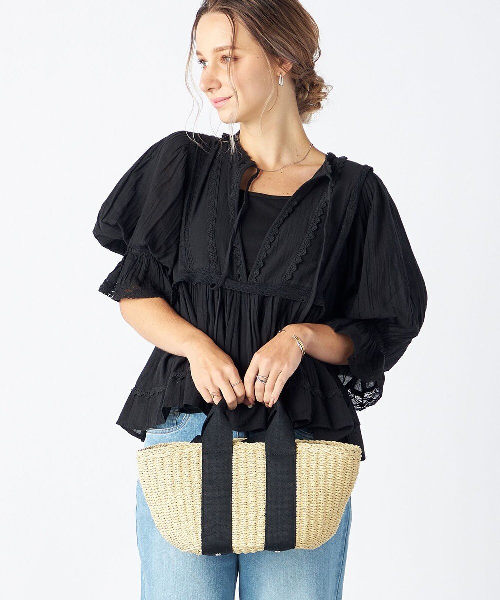 LA BAGAGERIE 【MONICA】ダブルハンドルかごバッグ 