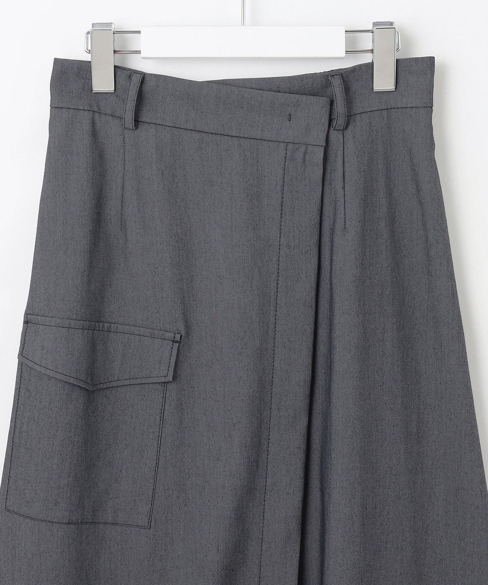 自由区 【カタログ掲載・接触冷感・UVカット・洗える】デニムライクボトムフレア スカート 