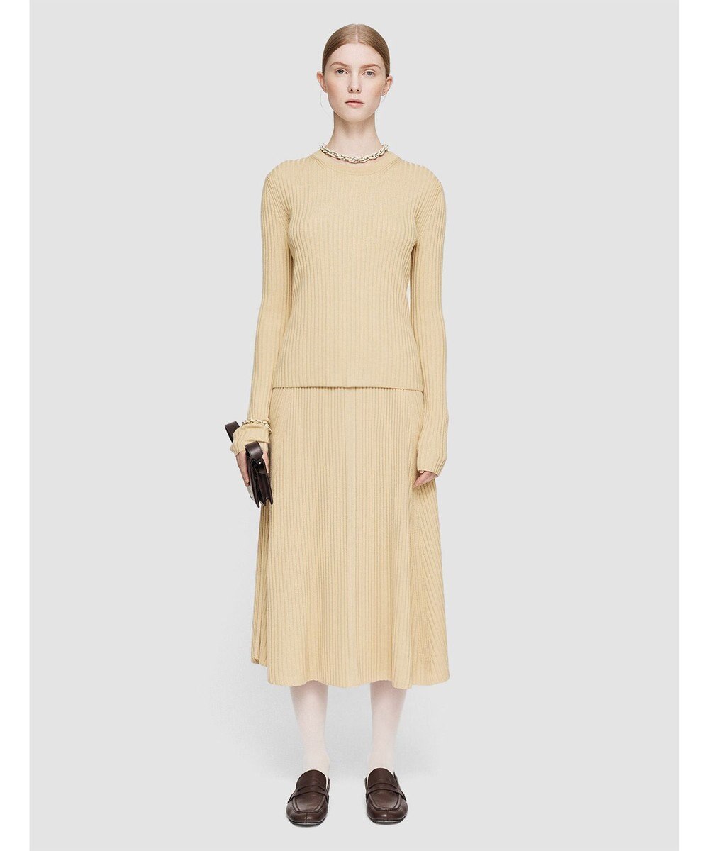 JOSEPH 【洗える】シルクブレンド　ラウンドネックニット 