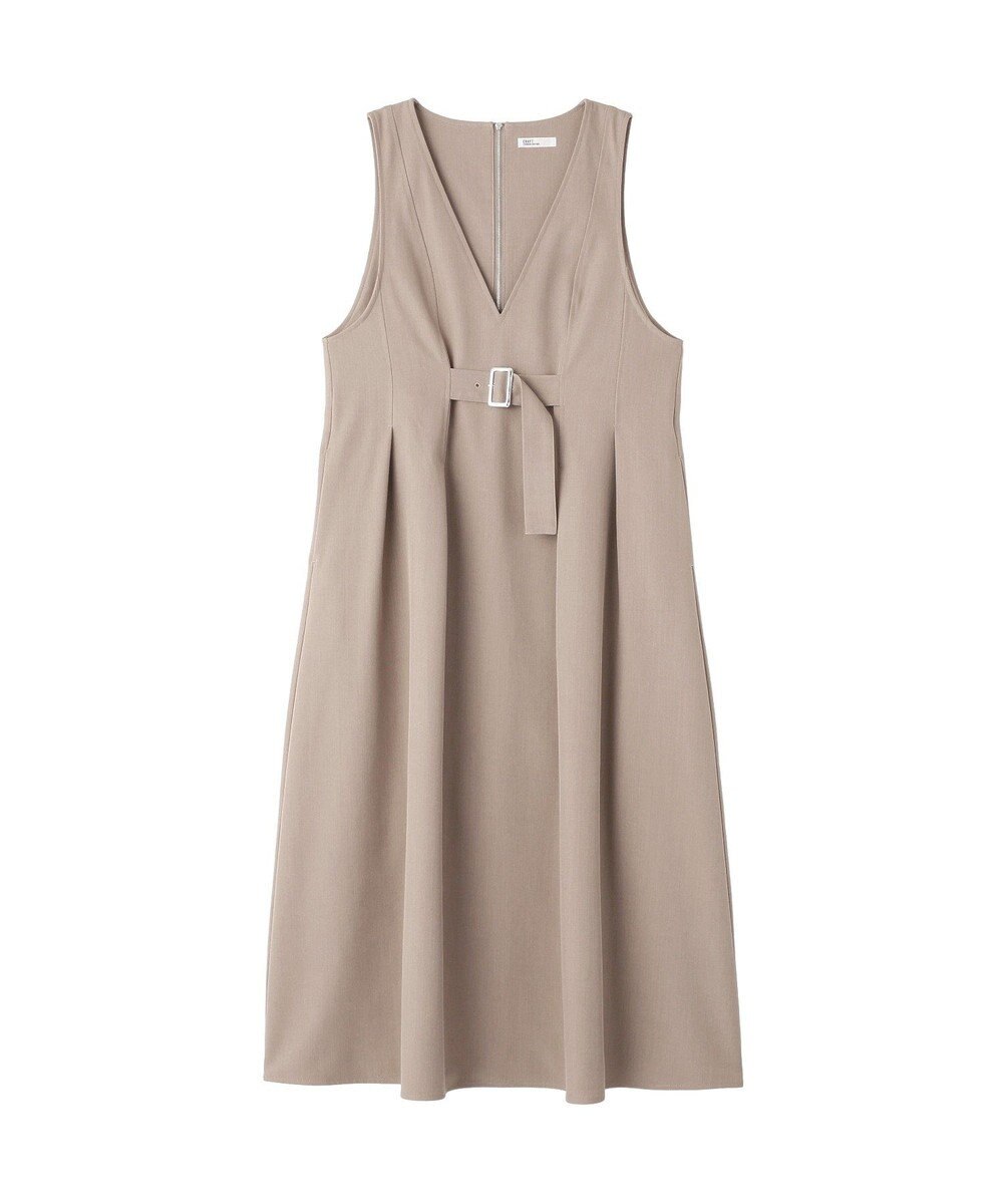 CRAFT STANDARD BOUTIQUE Vネックウェストタックジャンパースカート 