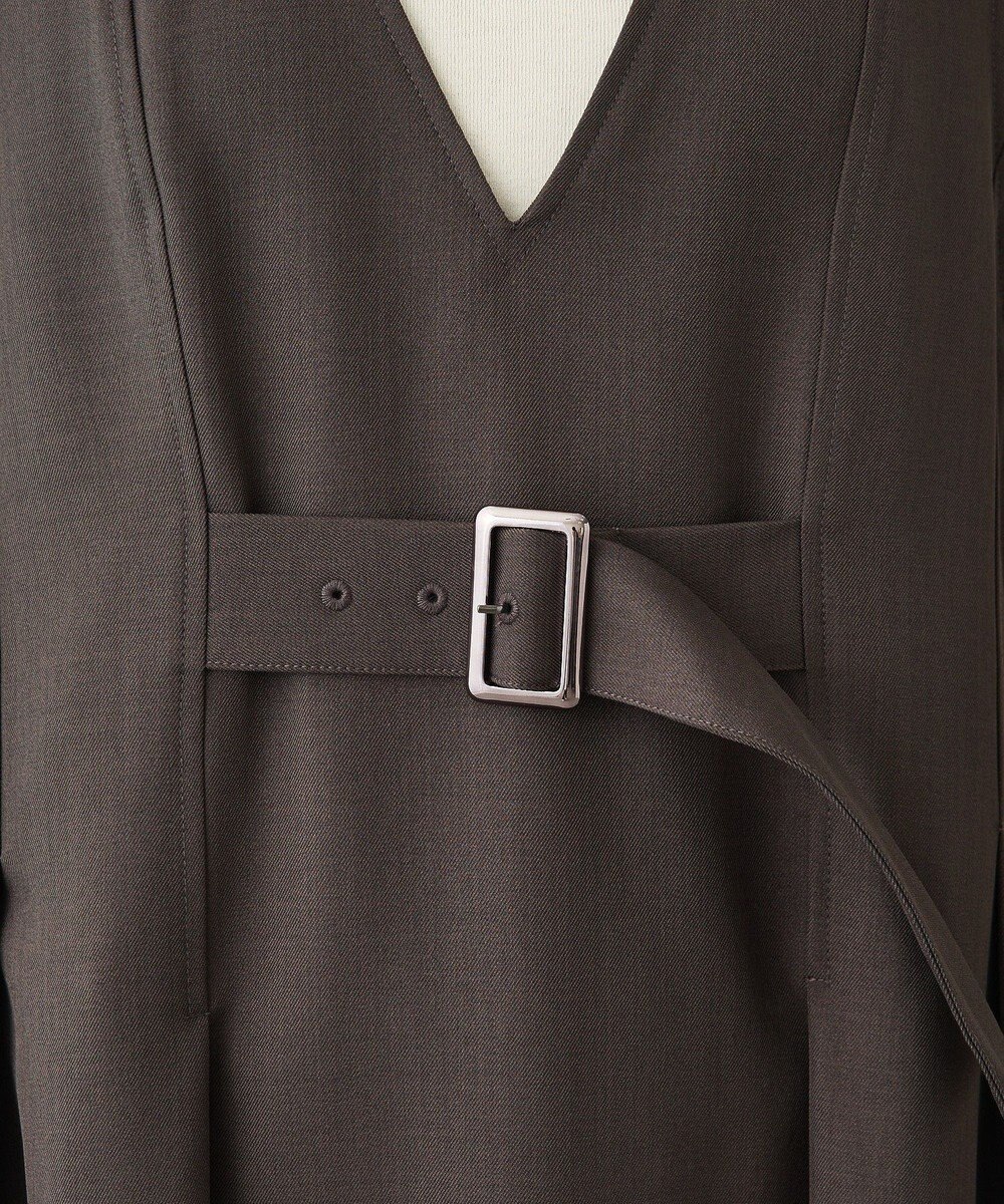 CRAFT STANDARD BOUTIQUE Vネックウェストタックジャンパースカート 