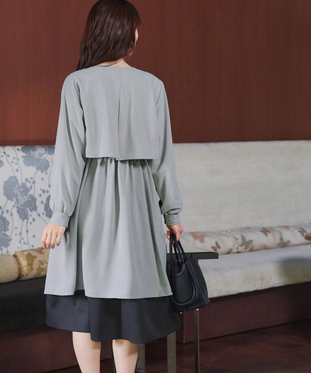 Tiaclasse タックヨーク着流しパフスリ－ブコート 