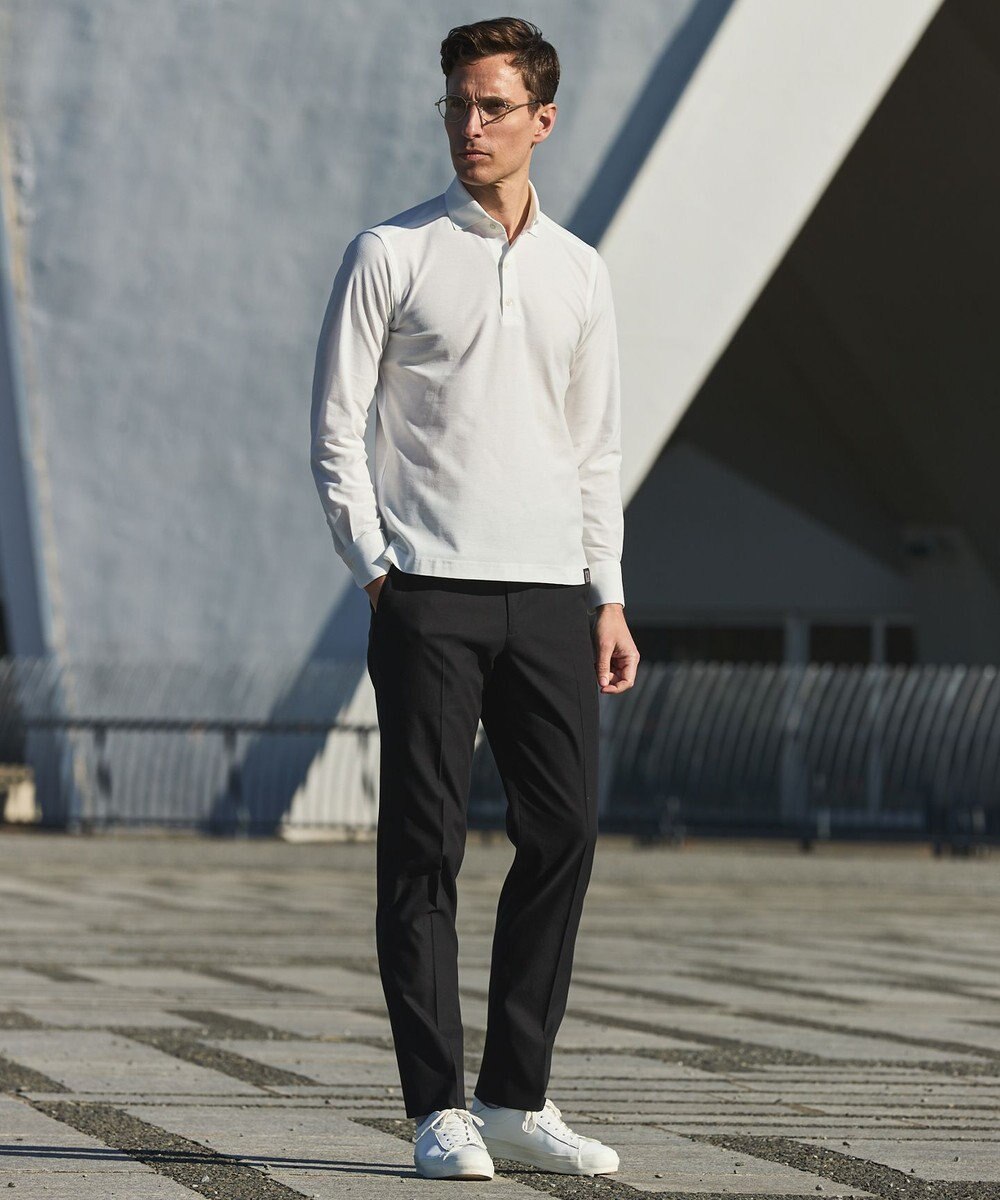 GOTAIRIKU あのBIZポロが 長袖に【仕事で着られる】キレイめ 鹿の子 ビズポロシャツ_ロング 