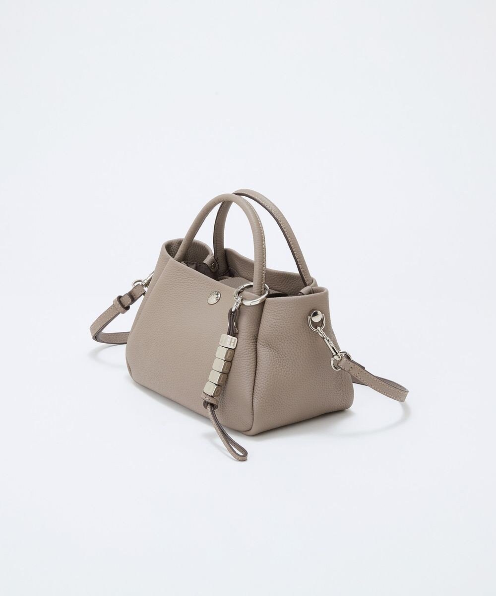 TOPKAPI 【Breath TOPKAPI】シュリンクレザー ショルダー付き ミニ トートバッグ / チャーム付き 