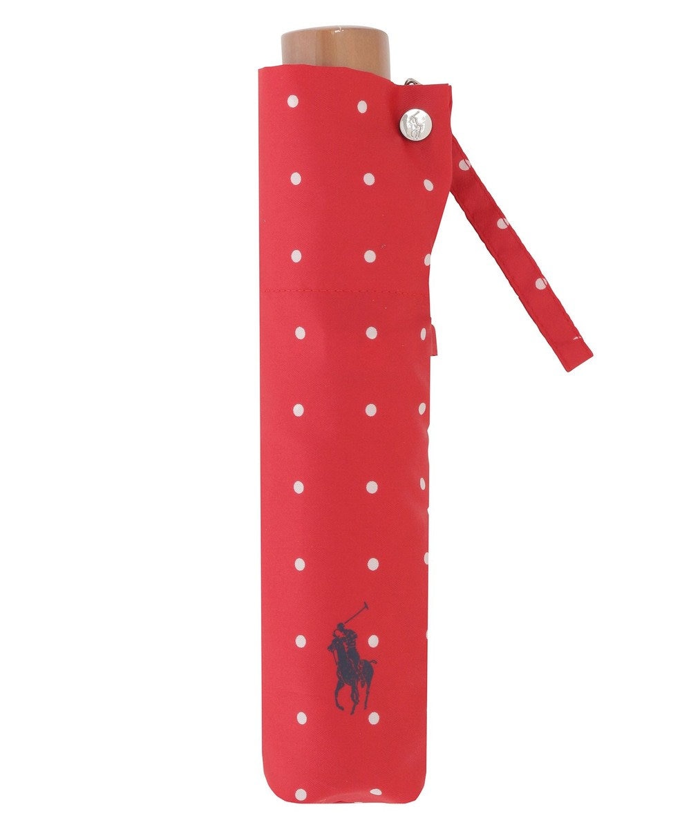 MOONBAT POLO RALPH LAUREN（ポロ ラルフローレン)ドット×ロゴ 雨傘 折りたたみ傘 