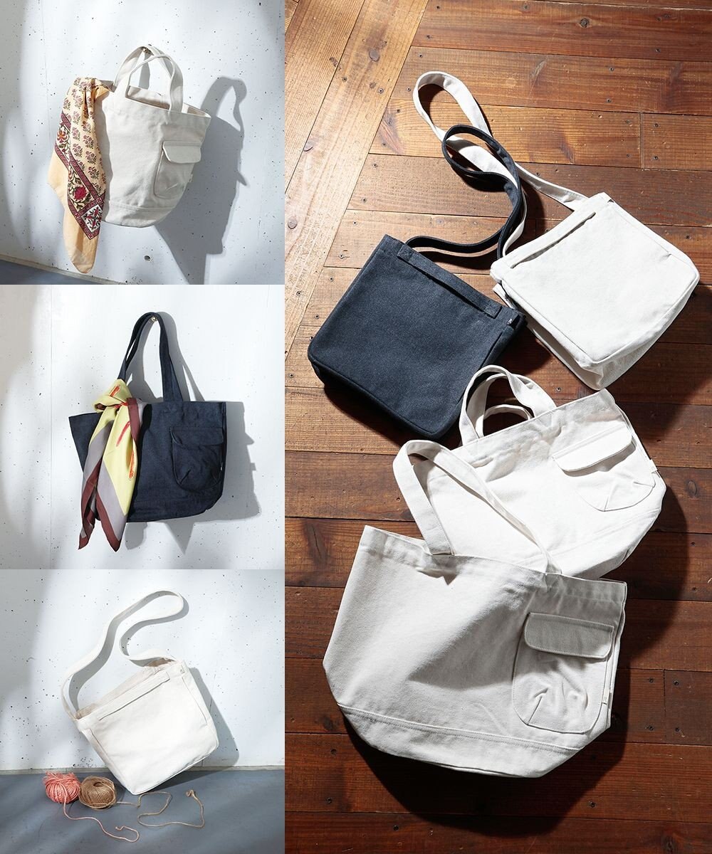 ROOTOTE 2969【トート＆ショルダー】/ SN.スクエア.リサイクルコットン-A 