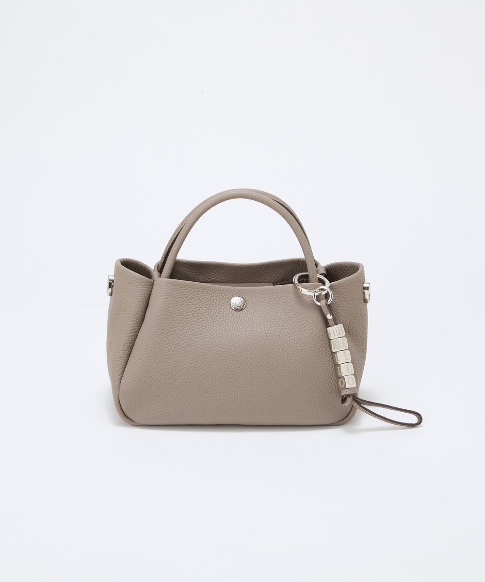 TOPKAPI 【Breath TOPKAPI】シュリンクレザー ショルダー付き ミニ トートバッグ / チャーム付き 