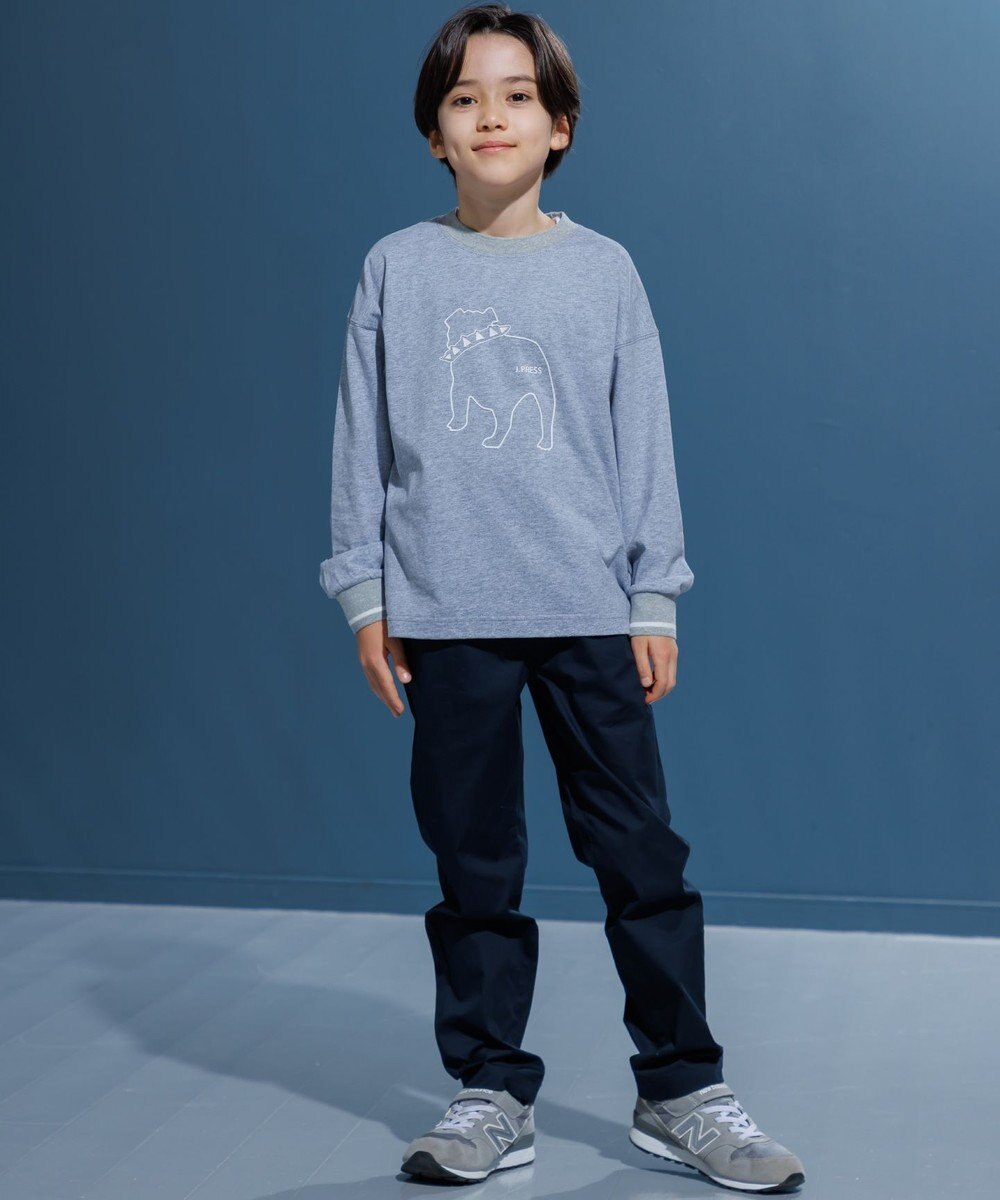 J.PRESS KIDS 【140-170cm】バックブル ラインプリント カットソー 