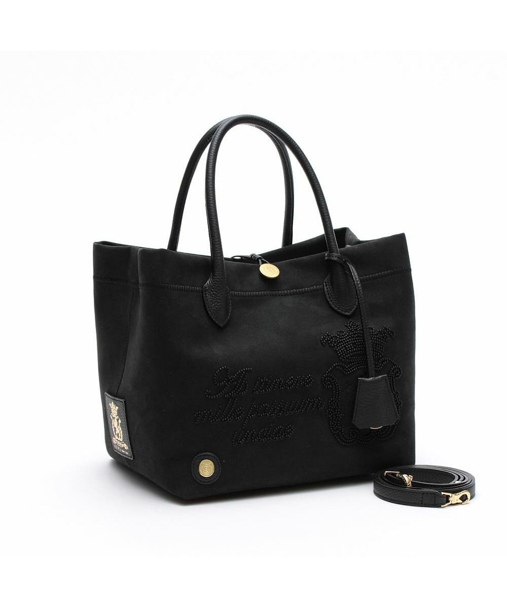 A.D.M.J. 【ファブリック】スエードプラス/マーキスショルダーストラップ付トート25cm 