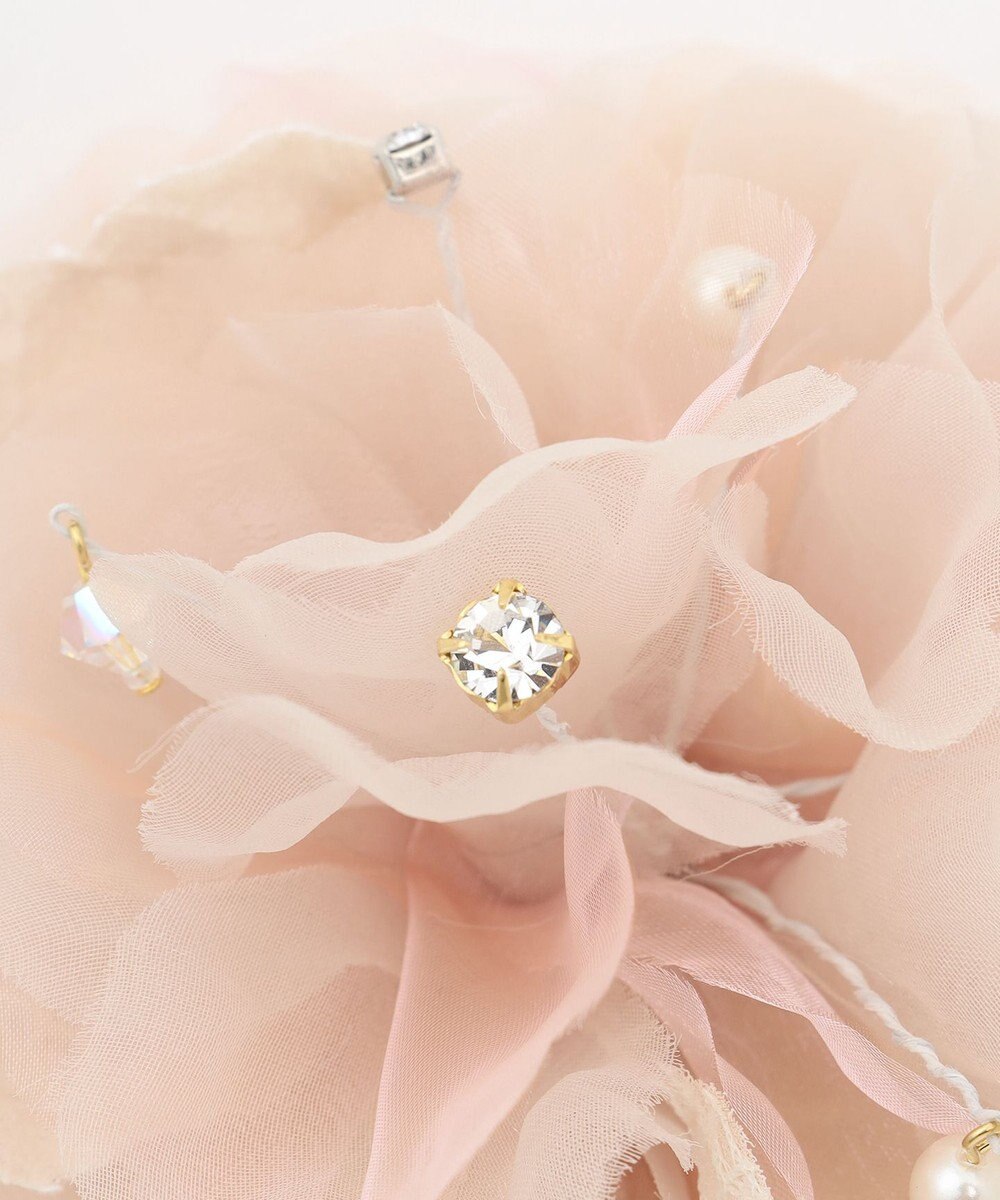 ANY SIS 【チャーム付き】エアリーフラワー コサージュ 