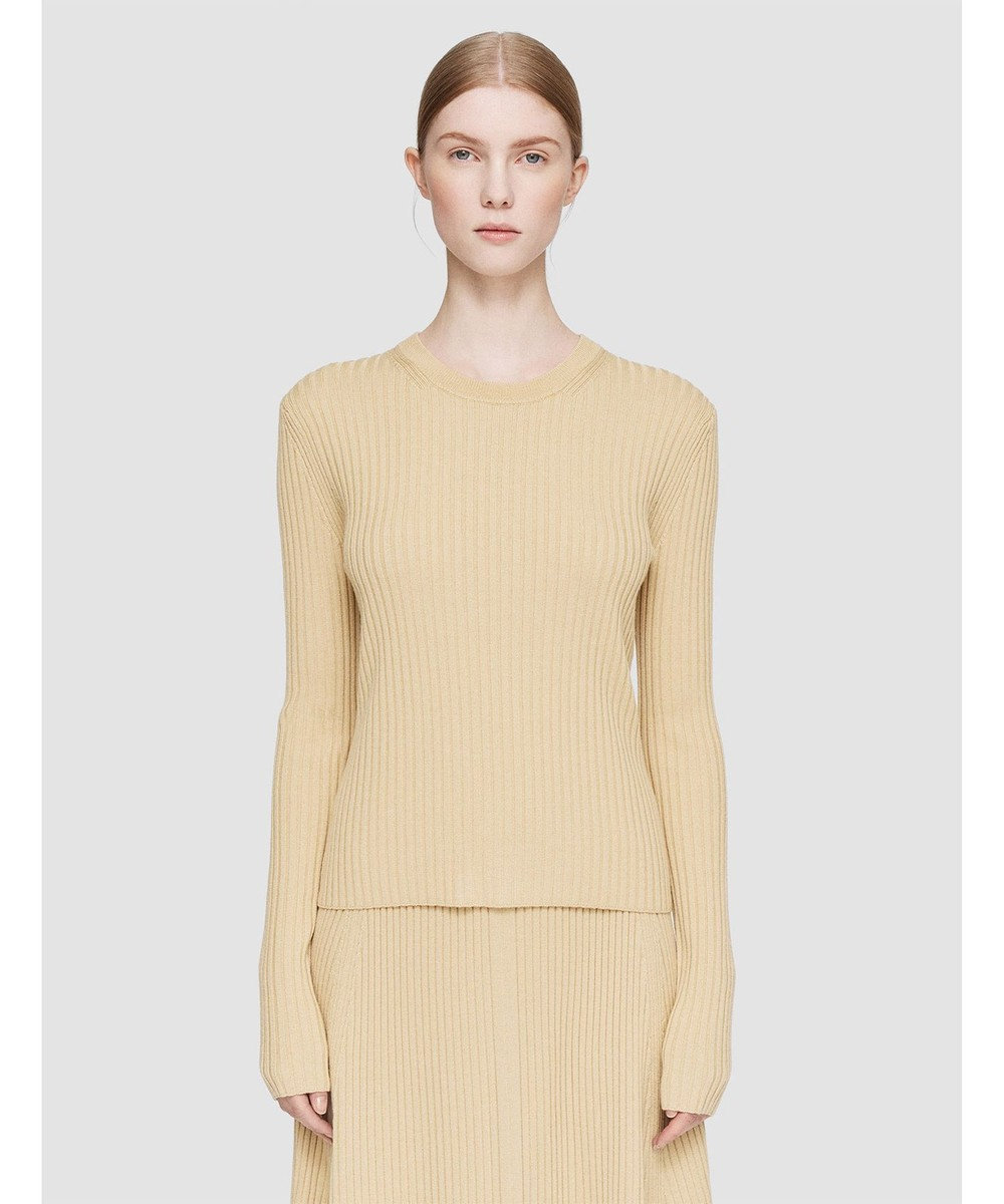 JOSEPH 【洗える】シルクブレンド　ラウンドネックニット 