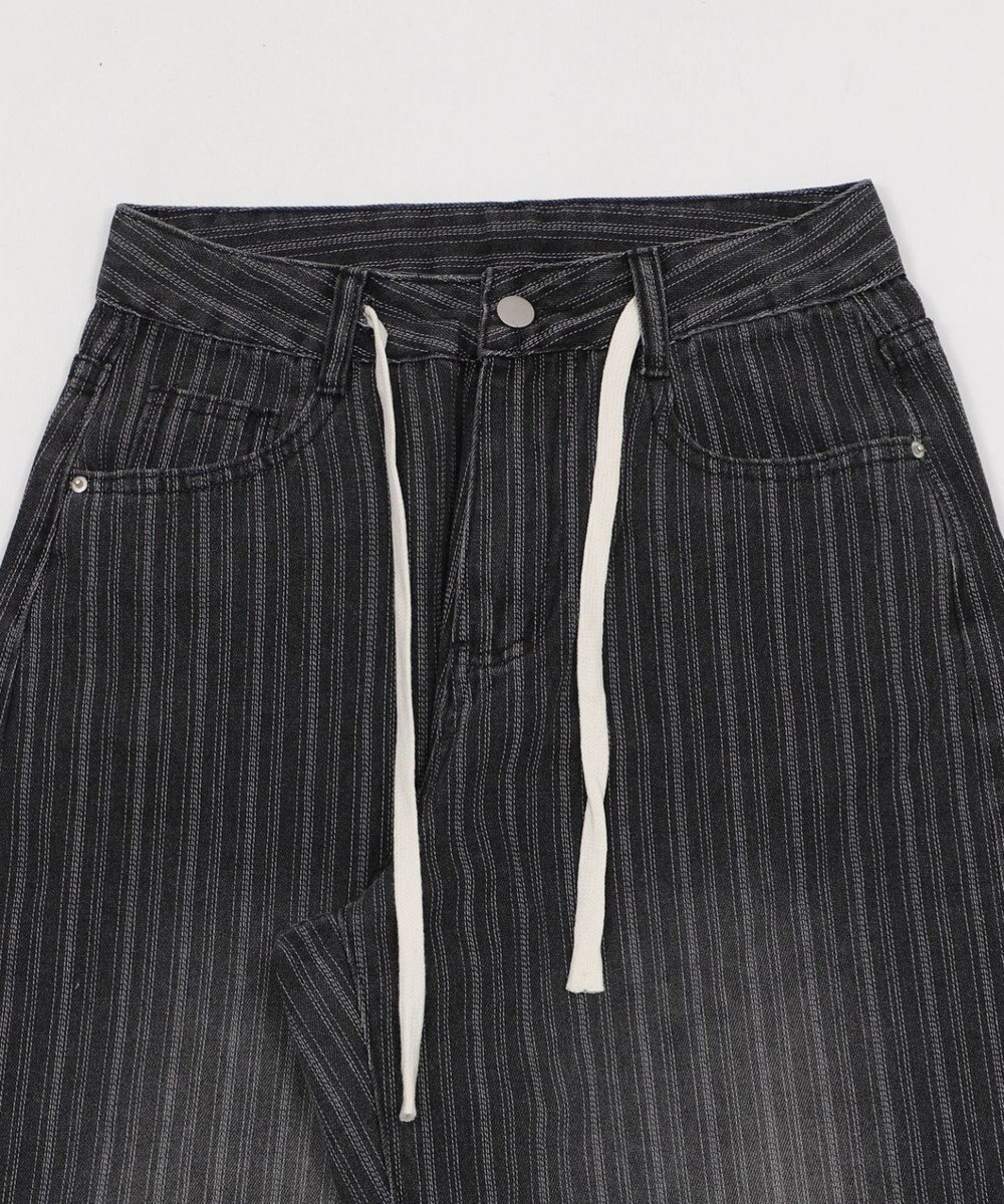 WEGO ドロストストライプブラストデニム 