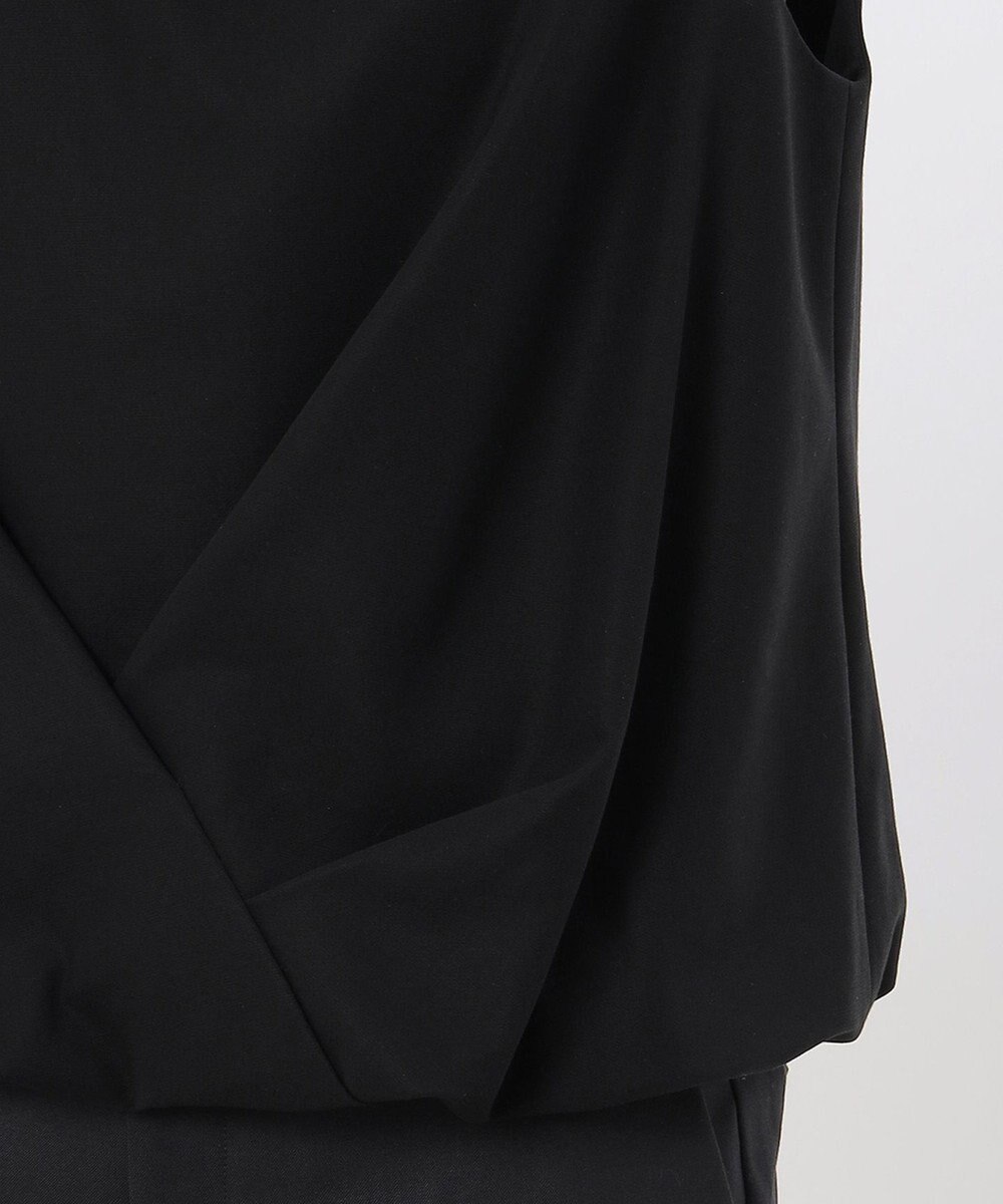 23区 L 【エステータ】コットンダブルクロス ノースリーブブラウス 