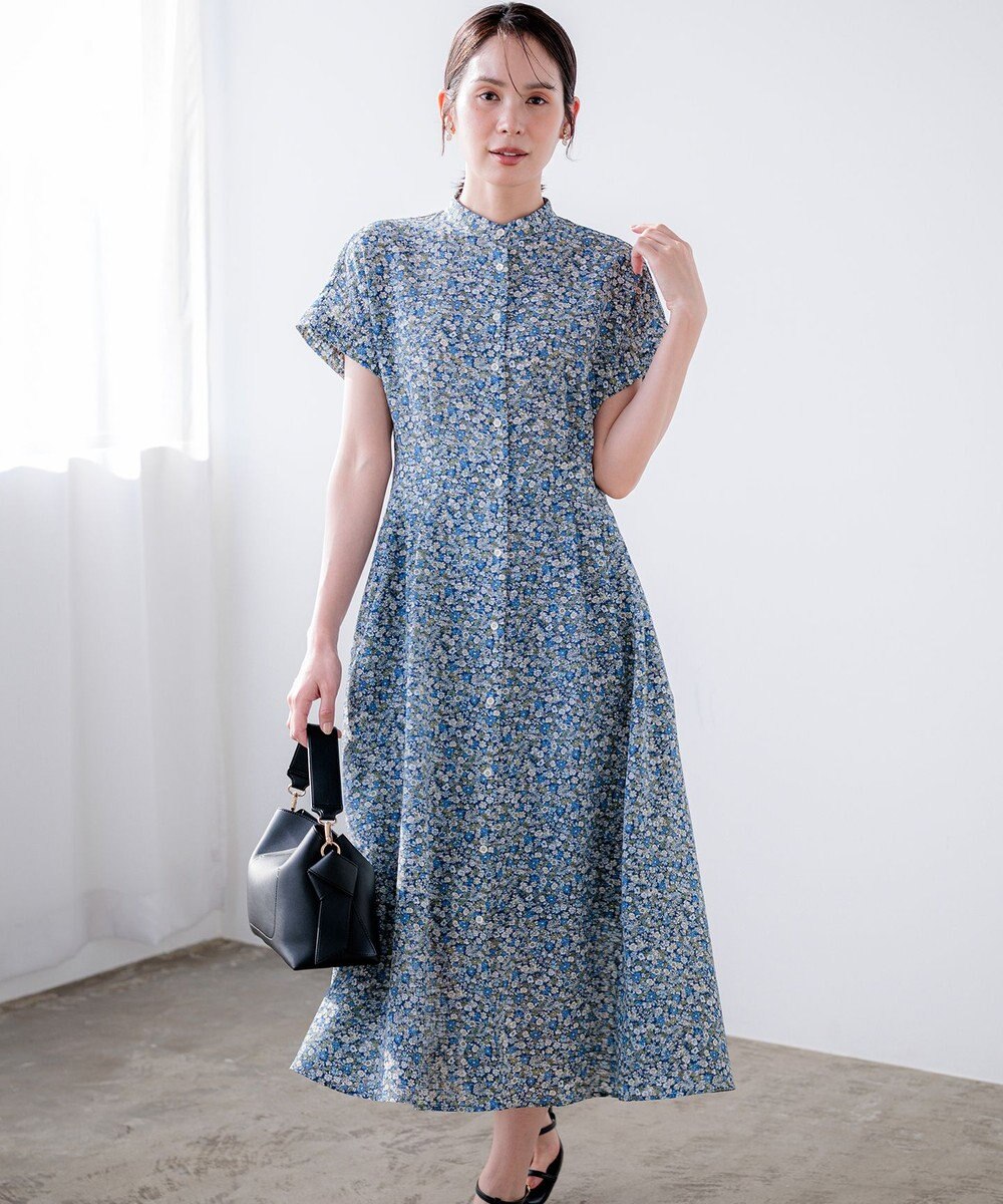 組曲 【先行予約】フラワーガーデンプリント ワンピース 