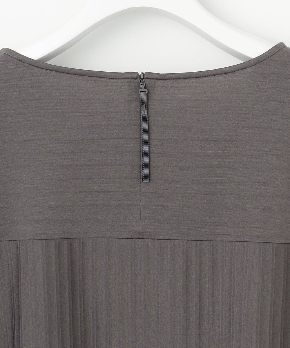 自由区 L 【洗える】ストレッチシャーティング5分袖 ブラウス 