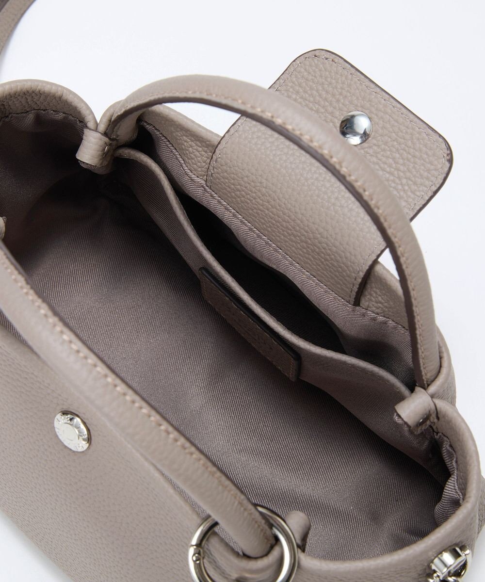 TOPKAPI 【Breath TOPKAPI】シュリンクレザー ショルダー付き ミニ トートバッグ / チャーム付き 