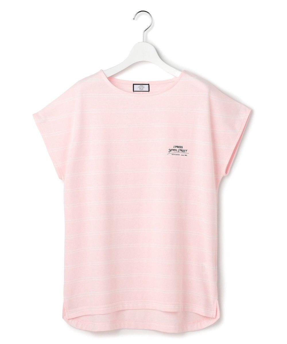 J.PRESS YORK STREET 【WOMEN】キャップスリーブ ボーダーTシャツ 
