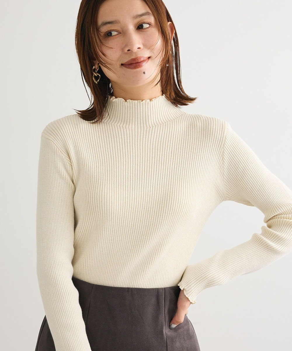 Green Parks ・ＡＮＤＳＥＡＲＣＨ　メランジリブハイネックニット 