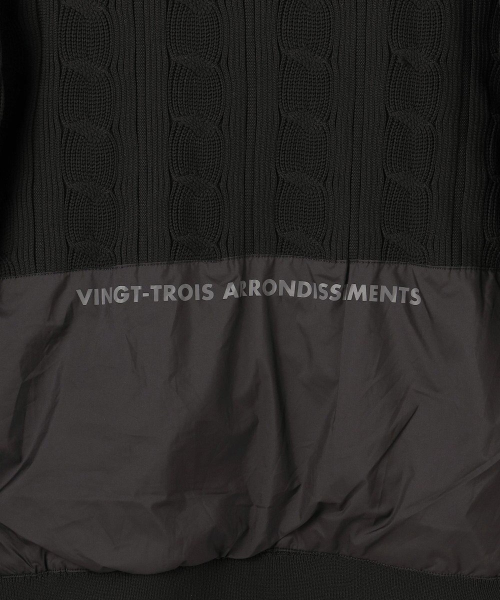 23区GOLF 【MEN】ケーブルジップアップカーディガン　防風裏地付き 