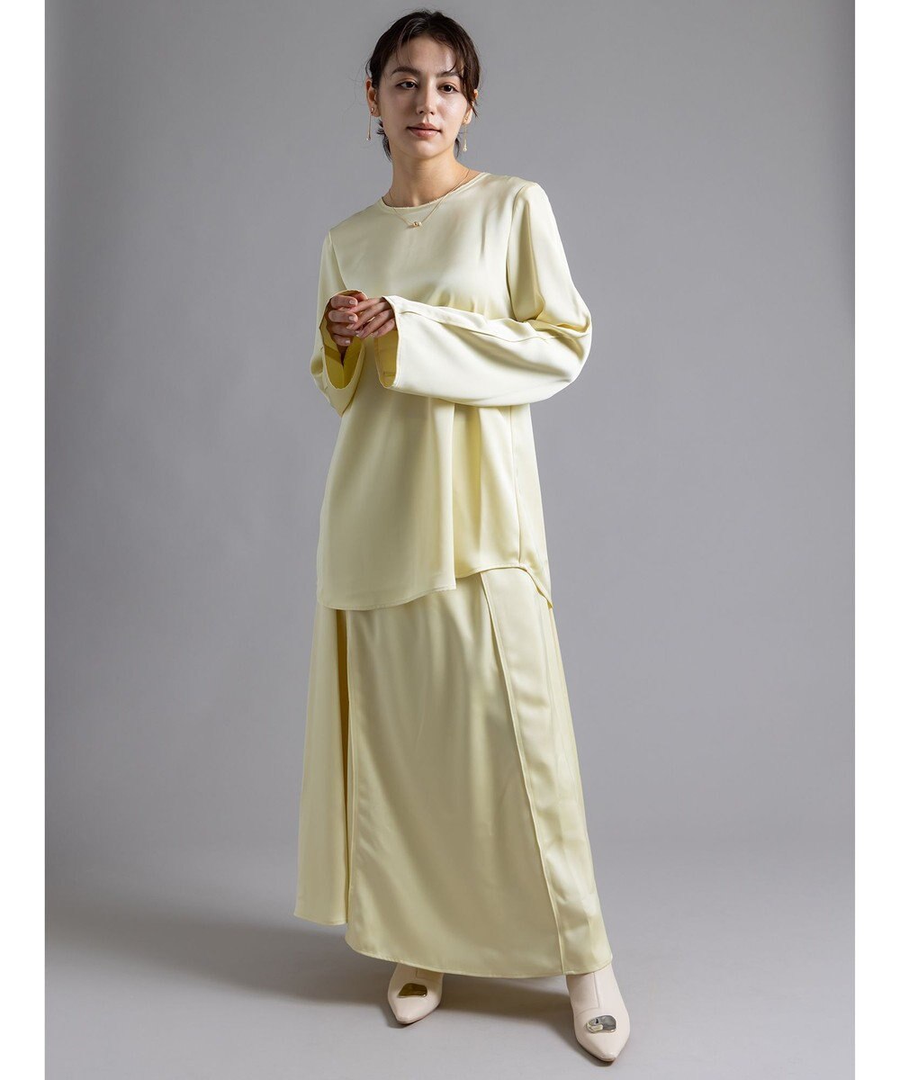 Te chichi 【Atelier Bonheur】サテンロングスカート(セットアップ可)《2025winter catalog item》 