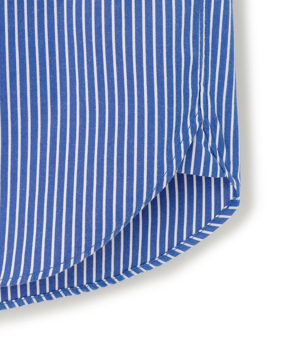 J.PRESS YORK STREET 【UNISEX】ストライプ バンドカラーシャツ 